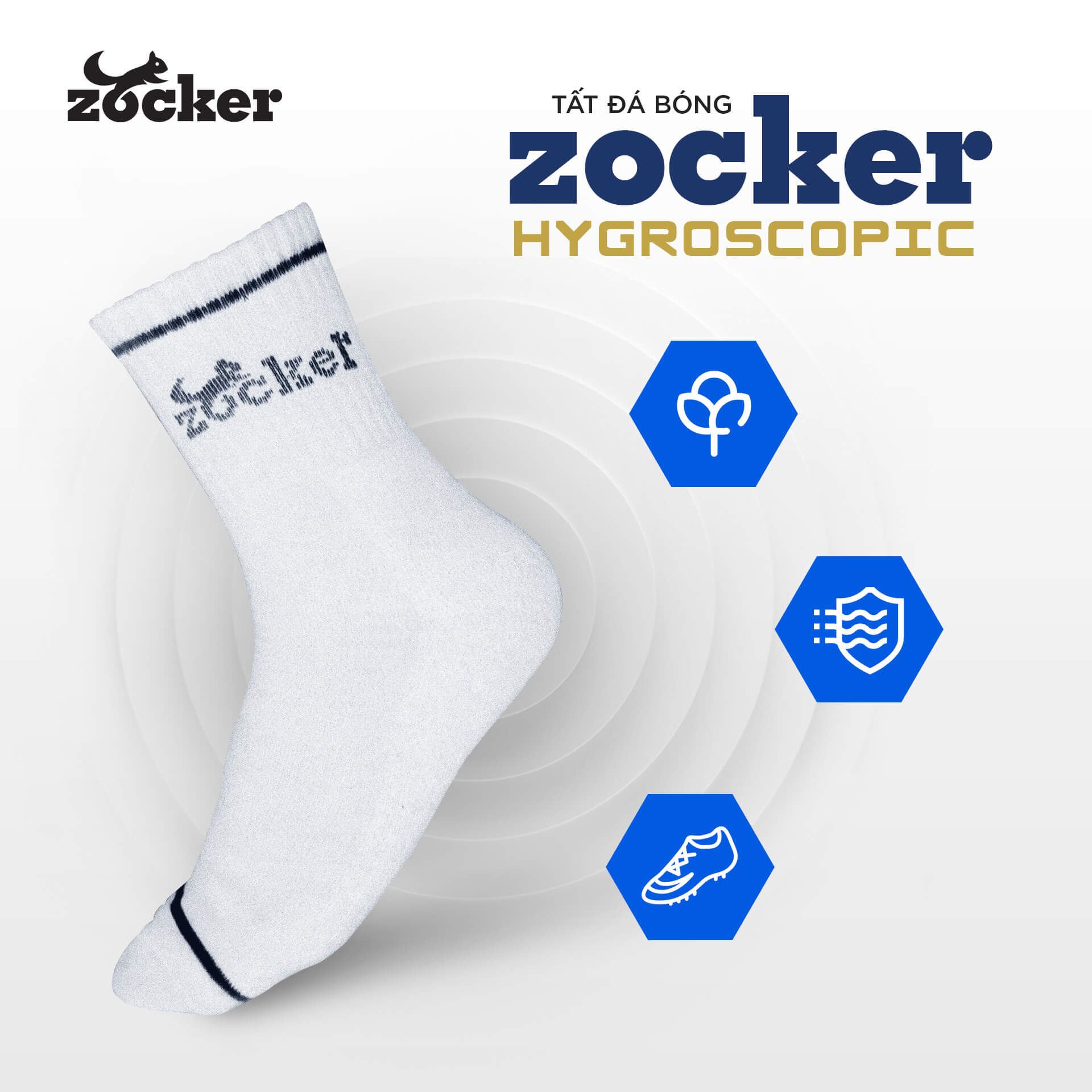 Tất Đá Bóng Zocker Hygroscopic