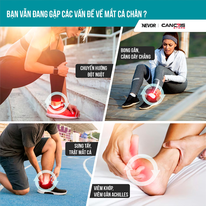 Băng Cổ Chân Cao Cấp Nevor BQCC04